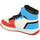 Scarpe Donna Sneakers alte Malu Shoes Scarpetta donna sneakers alta bicolore stivaletto bianco nero r Rosso