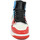 Scarpe Donna Sneakers alte Malu Shoes Scarpetta donna sneakers alta bicolore stivaletto bianco nero r Rosso