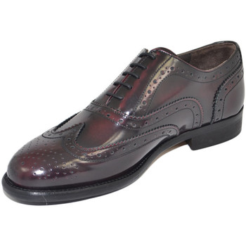 Image of Classiche basse Malu Shoes Scarpe Scarpe uomo stringate francesina vera pelle abrasivata bordeaux