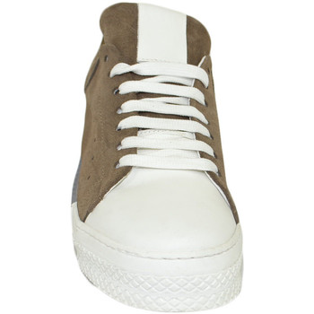 Scarpe Uomo Sneakers basse Malu Shoes Custom 511 sneakers bicolore uomo in vera pelle camoscio taupe Beige