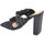 Scarpe Donna Sandali Malu Shoes Sandalo donna nero mules sabot con tacco largo comodo 12 doppia Nero