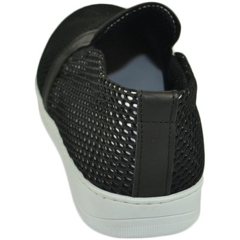 Image of Scarpe Malu Shoes Scarpe Scarpe uomo slip on mocassino nero a base bianca con suola spor