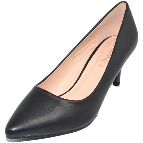 Scarpe Donna Décolleté Malu Shoes Decollete' scarpe donna a punta nero tacco a spillo midi 5 cm i Nero