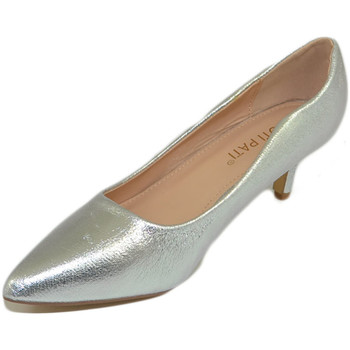 Scarpe Donna Décolleté Malu Shoes Decollete' scarpe donna a punta argento satinato tacco a spillo Multicolore