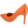 Scarpe Donna Décolleté Malu Shoes Scarpe donna decollete a punta elegante in raso arancione lucid Multicolore