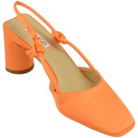 Scarpe Donna Décolleté Malu Shoes Decollete scarpe donna in raso arancione con tacco largo punta Multicolore