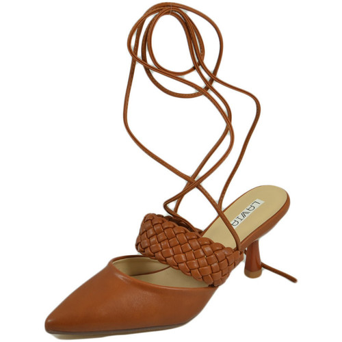 Scarpe Donna Décolleté Malu Shoes Decollete' donna tacco sottile 5 comfort cuoio intrecciato alla Multicolore