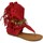 Scarpe Donna Sandali Malu Shoes Indianini donna rosso estivi infradito alla caviglia freschi co Rosso