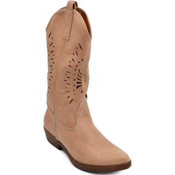 Scarpe Donna Stivali Malu Shoes Stivali donna camperos texani stile western rosa con foratura l Rosa