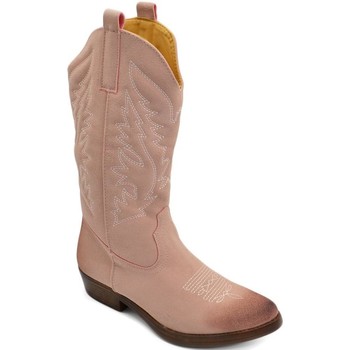 Scarpe Donna Stivali Malu Shoes Stivali donna camperos texani stile western rosa con fantasia l Rosa
