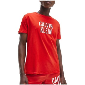 Abbigliamento Uomo T-shirt & Polo Calvin Klein Jeans Relaxed Crew Tee Rosso Rosso