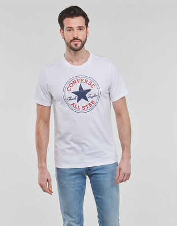 Converse GO-TO CHUCK TAYLOR CLASSIC PATCH TEE Bianco