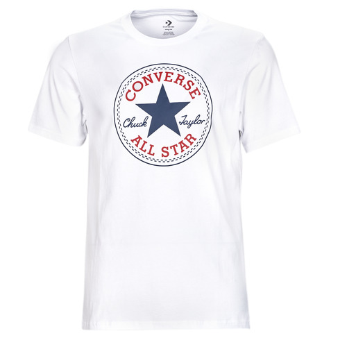 Abbigliamento T-shirt maniche corte Converse GO-TO CHUCK TAYLOR CLASSIC PATCH TEE Bianco