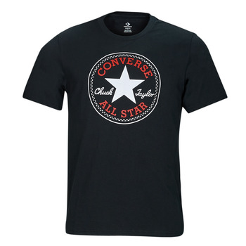 Abbigliamento T-shirt maniche corte Converse GO-TO CHUCK TAYLOR CLASSIC PATCH TEE Nero