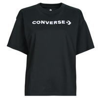 Abbigliamento Donna T-shirt maniche corte Converse WORDMARK RELAXED TEE Black