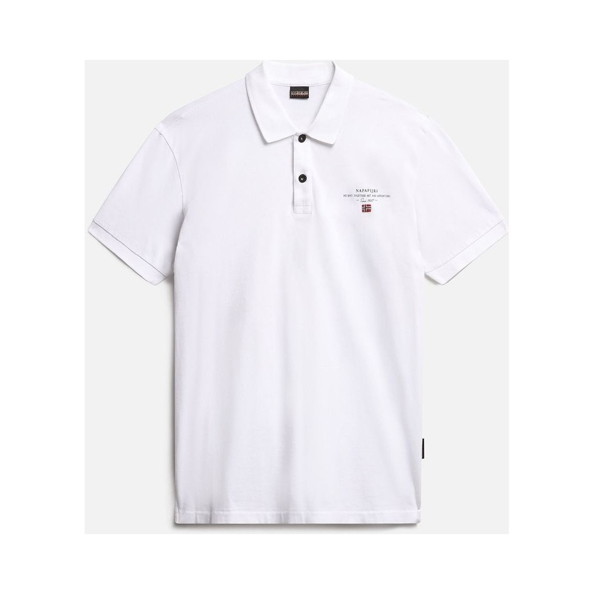 Abbigliamento Uomo T-shirt & Polo Napapijri ELBAS JERSEY - NP0A4GB4-002 BRIGHT WHITE Bianco
