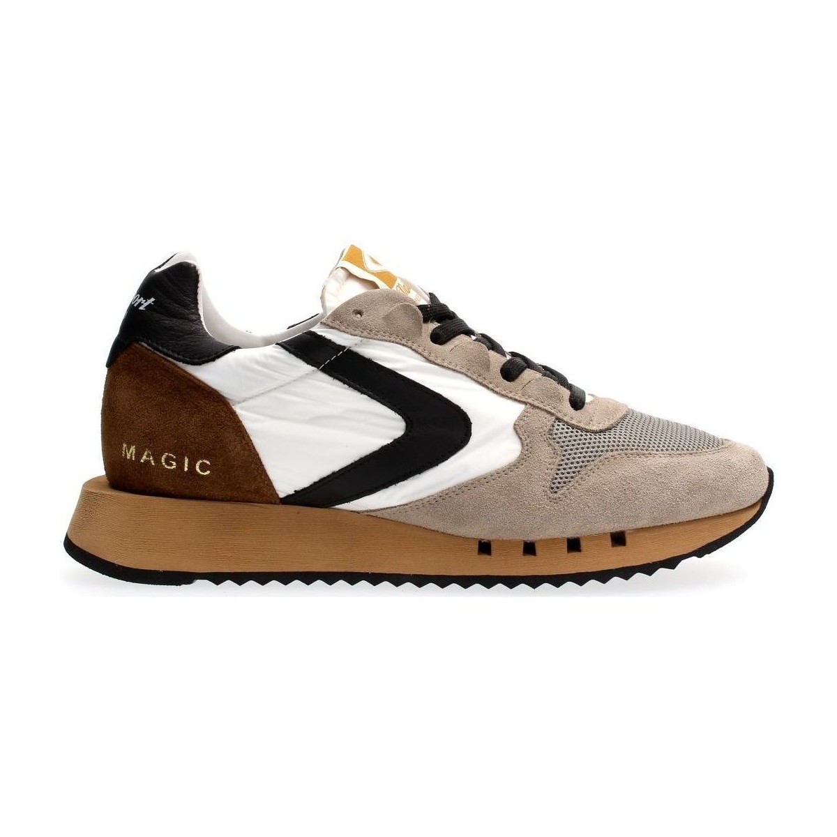 Scarpe Uomo Sneakers Valsport MAGIC RUN 28 - VM1594M-WHITE/GREY/BROWN Bianco