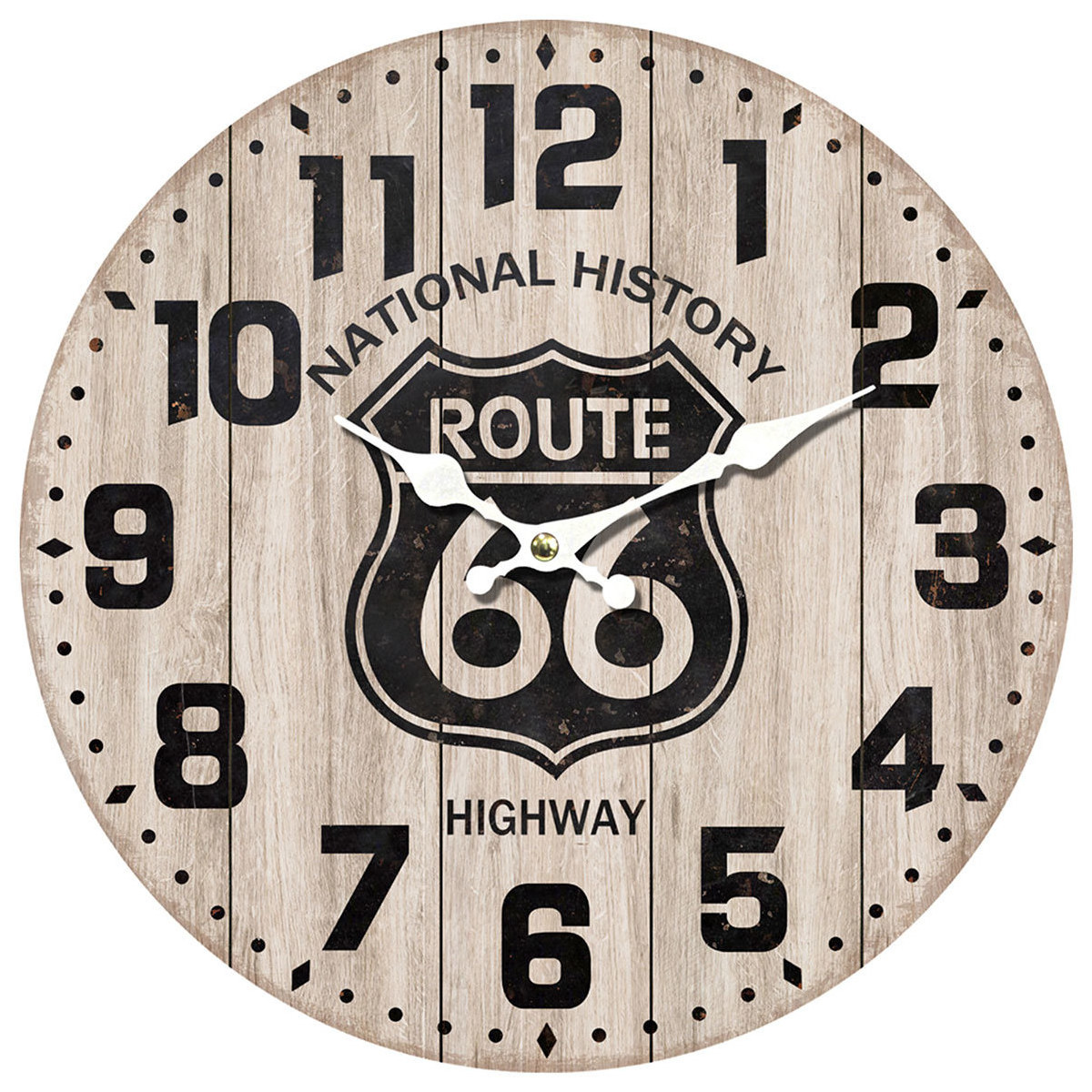 Casa Orologi Signes Grimalt Route Wall Clock 66 Marrone