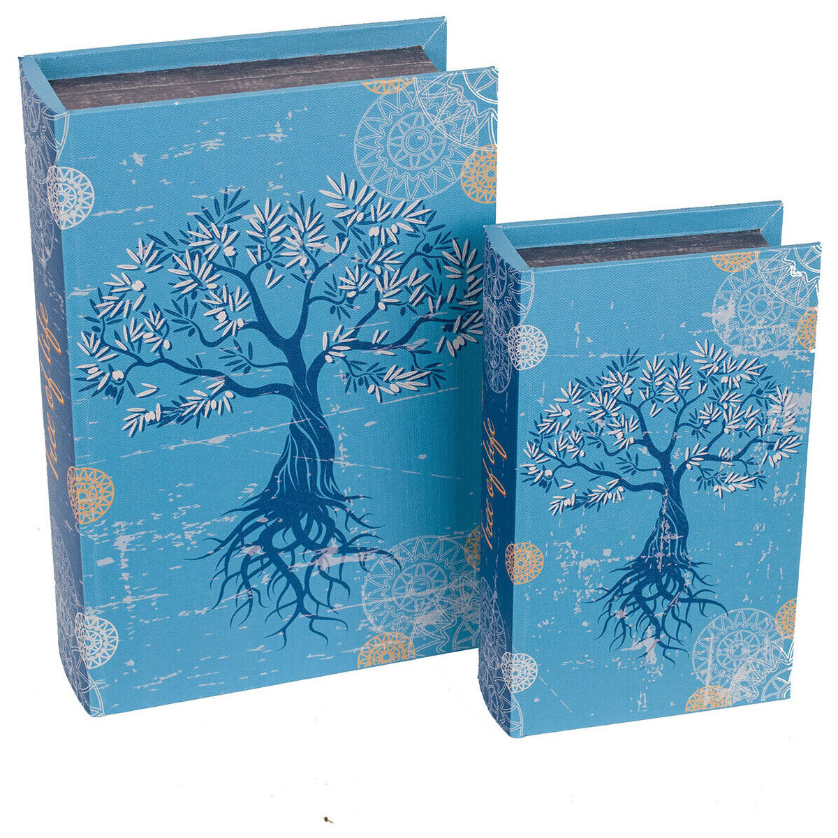 Casa Cestini / scatole e cestini Signes Grimalt Book Book Tree Of Life 2 Unità Blu