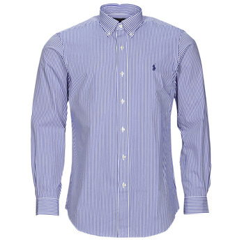 Abbigliamento Uomo Camicie maniche lunghe Polo Ralph Lauren ZSC11C-CUBDPPCS-LONG SLEEVE-SPORT SHIRT Blu / Bianco