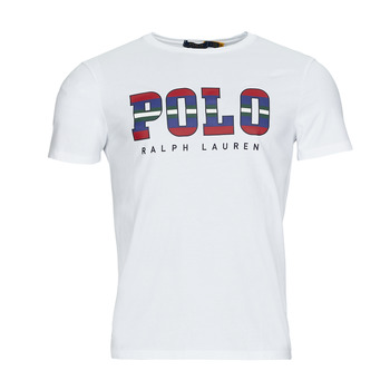 Abbigliamento Uomo T-shirt maniche corte Polo Ralph Lauren G223SC41-SSCNCMSLM1-SHORT SLEEVE-T-SHIRT Bianco / White