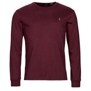 Abbigliamento Uomo T-shirts a maniche lunghe Polo Ralph Lauren K224SC54-LSCNCMSLM2-LONG SLEEVE-T-SHIRT Bordeaux / Classic / Vino