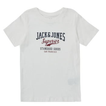 Abbigliamento Bambino T-shirt maniche corte Jack & Jones JJELOGO TEE SS O-NECK Bianco