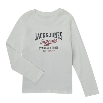 Abbigliamento Bambino T-shirts a maniche lunghe Jack & Jones JJELOGO TEE LS O-NECK Rosso
