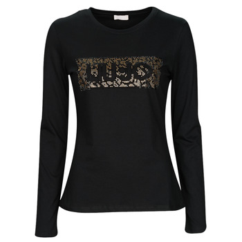 Abbigliamento Donna T-shirts a maniche lunghe Liu Jo WF2485 Nero