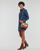 Abbigliamento Donna Abiti corti Pieces PCPERRY L/S DENIM DRESS-VI Blu / Scuro