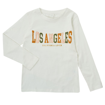 Abbigliamento Bambina T-shirts a maniche lunghe Name it NKFLA Bianco
