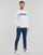 Abbigliamento Uomo T-shirts a maniche lunghe Guess LABYRINTH CN LS Bianco