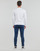 Abbigliamento Uomo T-shirts a maniche lunghe Guess LABYRINTH CN LS Bianco