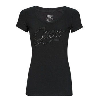 Abbigliamento Donna T-shirt maniche corte Guess BRYANNA SS Nero