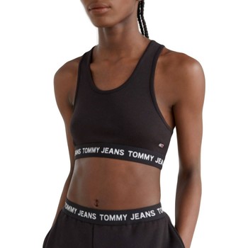 Abbigliamento Donna Top / T-shirt senza maniche Tommy Jeans Logo wb crop top Nero
