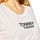 Abbigliamento Donna T-shirt maniche corte Tommy Jeans Corp heart logo Bianco