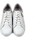 Scarpe Donna Fitness / Training Stile Di Vita Sneakers in Pelle Bianco, Zip, Plantare Estraibile-7520 Bianco