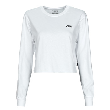 Abbigliamento Donna T-shirts a maniche lunghe Vans JUNIOR V LS CROP White