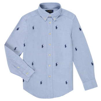 Abbigliamento Bambino Camicie maniche lunghe Polo Ralph Lauren CLBDPPC SHIRTS SPORT SHIRT Blu