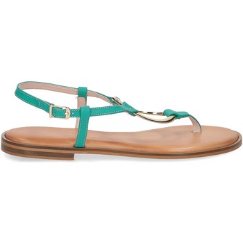 Scarpe Donna ciabatte Caryatis sandalo infradito 6087 pelle verde Verde