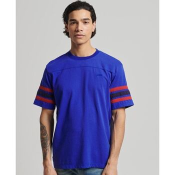 Abbigliamento Uomo T-shirt & Polo Superdry M1011357A QUARTERBACK TEE-3H1 REGAL BLUE Blu