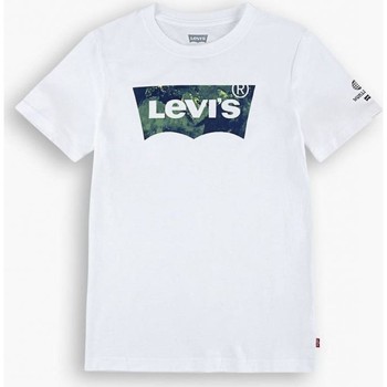 Abbigliamento Bambino T-shirt & Polo Levi's 9EF347 GRAPHIC TEE-001 WHITE Bianco