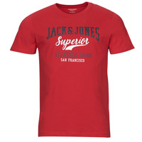 Abbigliamento Uomo T-shirt maniche corte Jack & Jones JJELOGO TEE SS O-NECK 2 COL Rosso