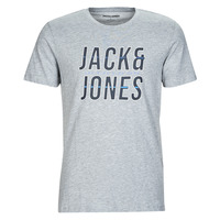 Abbigliamento Uomo T-shirt maniche corte Jack & Jones JJXILO TEE SS CREW NECK Grigio