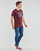 Abbigliamento Uomo T-shirt maniche corte Jack & Jones JJXILO TEE SS CREW NECK Bordeaux