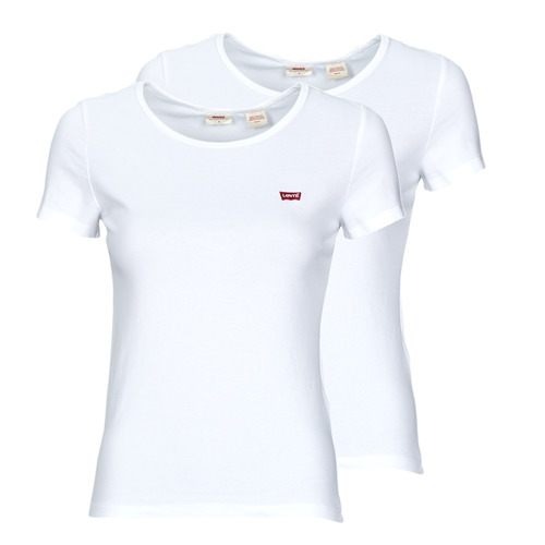 Abbigliamento Donna T-shirt maniche corte Levi's 2PACK CREWNECK TEE White