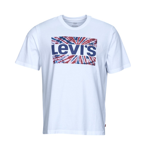 Abbigliamento Uomo T-shirt maniche corte Levi's SS RELAXED FIT TEE Tie-dye / White