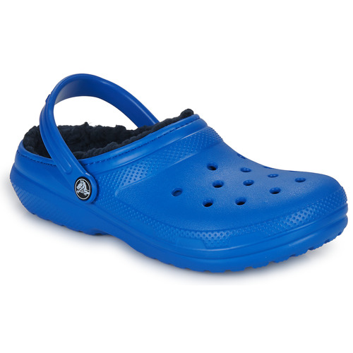 Scarpe Bambino Zoccoli Crocs Classic Lined Clog K Blu