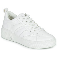 Scarpe Donna Sneakers alte Palladium EGO 03 LEA~WHITE/WHITE~M Bianco