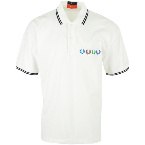 Abbigliamento Uomo T-shirt & Polo Fred Perry Beams Twin Tipped Polo Shirt Bianco